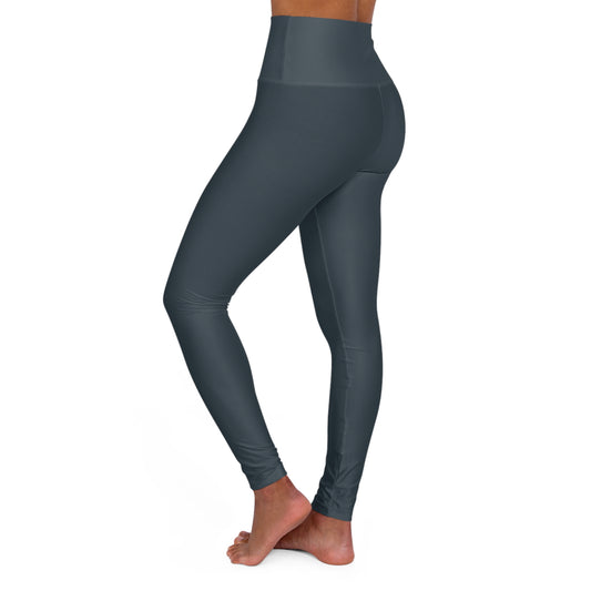 Urban Shadow High-Waist Yoga Leggings - Chic Charcoal Gray