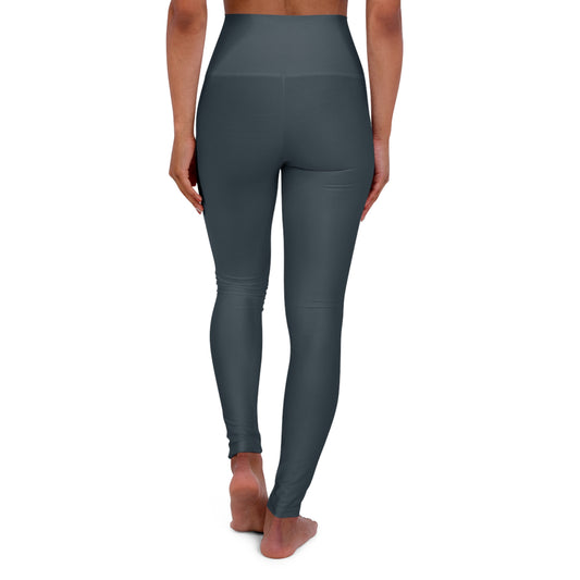 Urban Shadow High-Waist Yoga Leggings - Chic Charcoal Gray