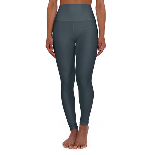Urban Shadow High-Waist Yoga Leggings - Chic Charcoal Gray