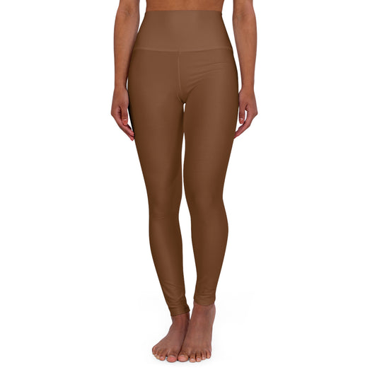 Core Comfort High-Waist Yoga Leggings - Classic Brown