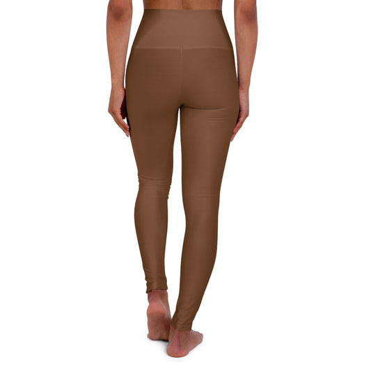 Core Comfort High-Waist Yoga Leggings - Classic Brown