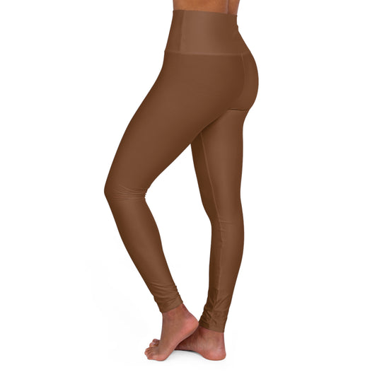 Core Comfort High-Waist Yoga Leggings - Classic Brown