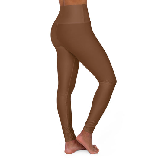 Core Comfort High-Waist Yoga Leggings - Classic Brown