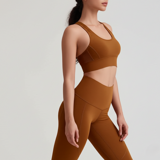 Core Comfort High-Waist Yoga Leggings - Classic Brown
