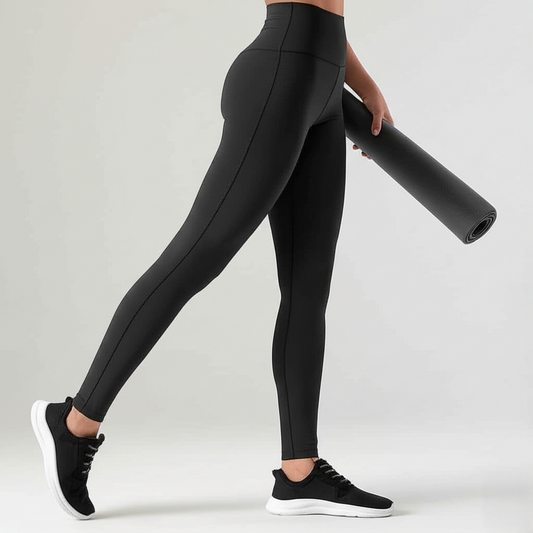 Iconic Black High-Waist Yoga Leggings