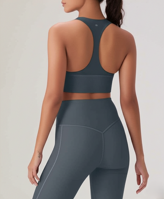 Urban Shadow High-Waist Yoga Leggings - Chic Charcoal Gray